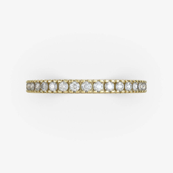 Alliancering med gte naturlige diamanter i 18 Kt guld