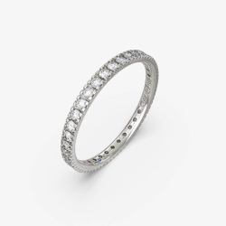 Alliancering med gte naturlige diamanter i 18 Kt guld