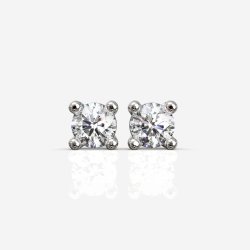 Klassiske ørestikker med naturlige diamanter 0,2-0,8 ct i 18 Kt guld