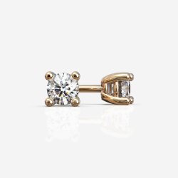 Klassiske ørestikker med naturlige diamanter 0,2-0,8 ct i 18 Kt guld
