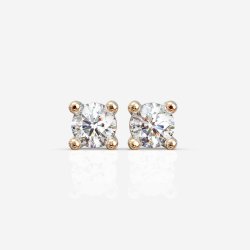 Klassiske ørestikker med naturlige diamanter 0,2-0,8 ct i 18 Kt guld