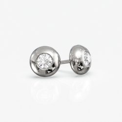 restikker med naturlige diamanter 0,2 ct i 18 Kt guld   klassisk elegance