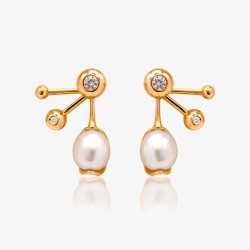 Diamantrestikker med aftagelige perlevedhng  Hndlavet st